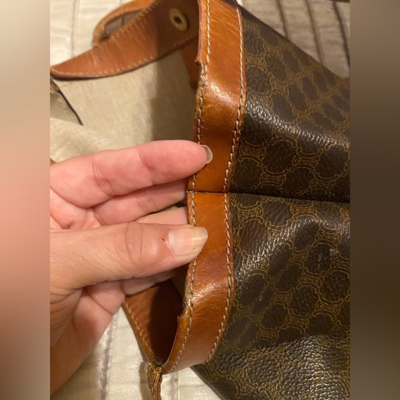 Celine - VINTAGE - GUC - Macadam Brown Patterned Tote - Picture 14 of 16